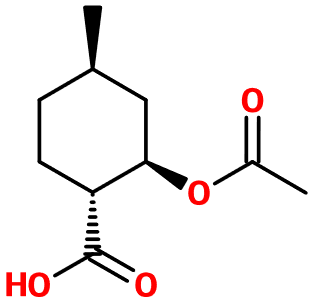 (图片) MC002225 (1R,2R,4R)-2-Acetoxy-4-methylcyclohexanecarboxylic acid